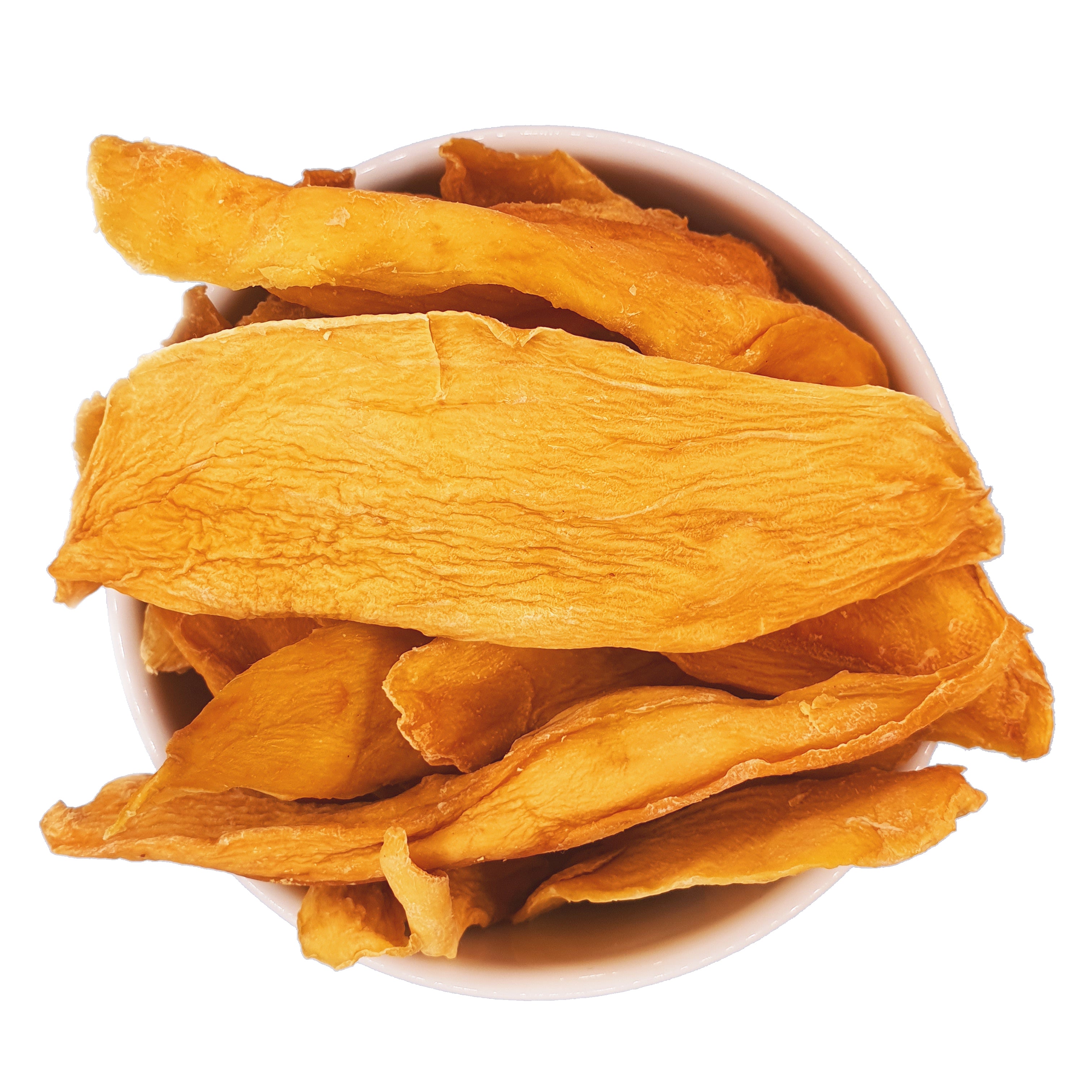 Bio-Mangostreifen 1000 g Schale von oben
