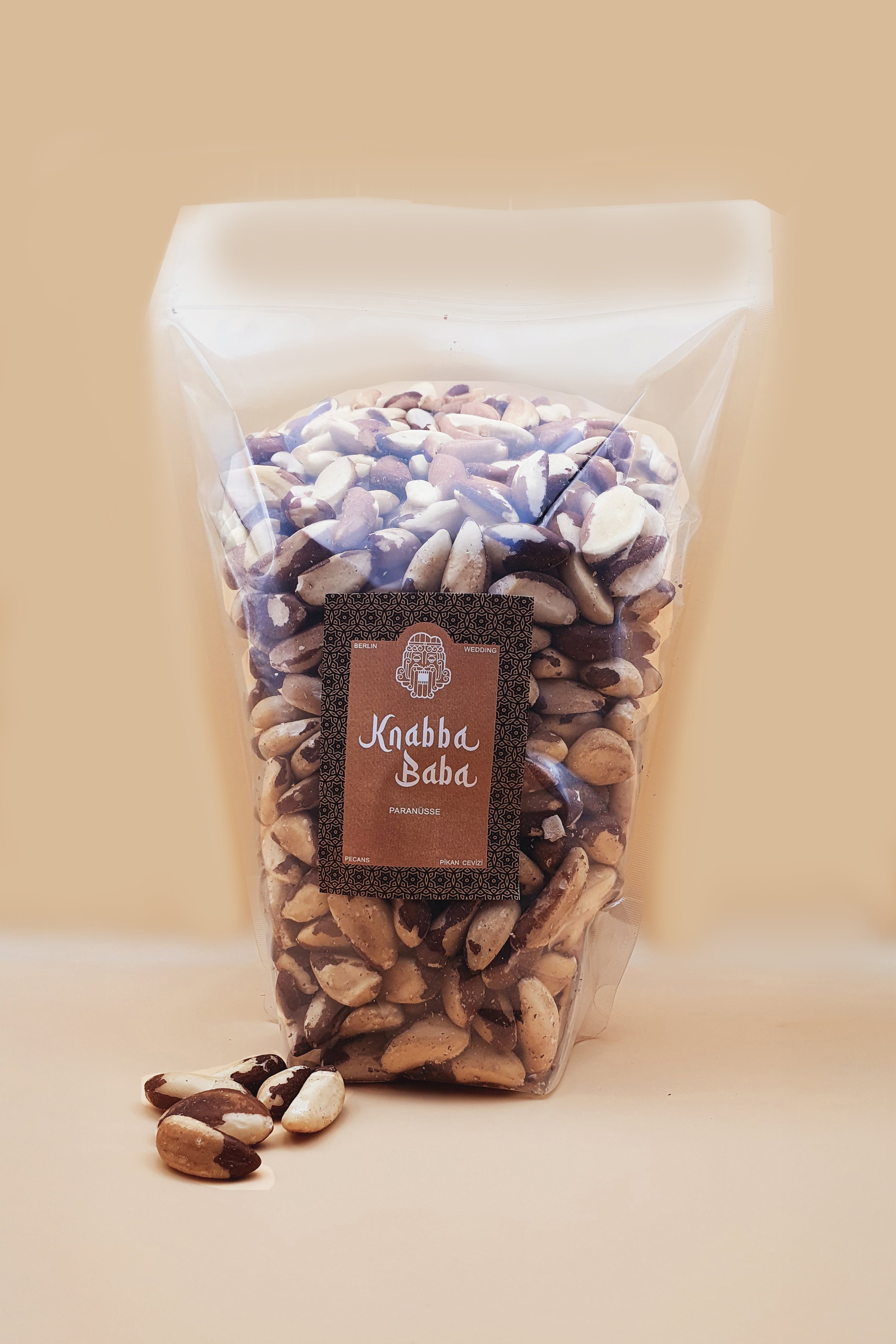 Paranüsse 1 kg - naturbelassen in Schale von oben