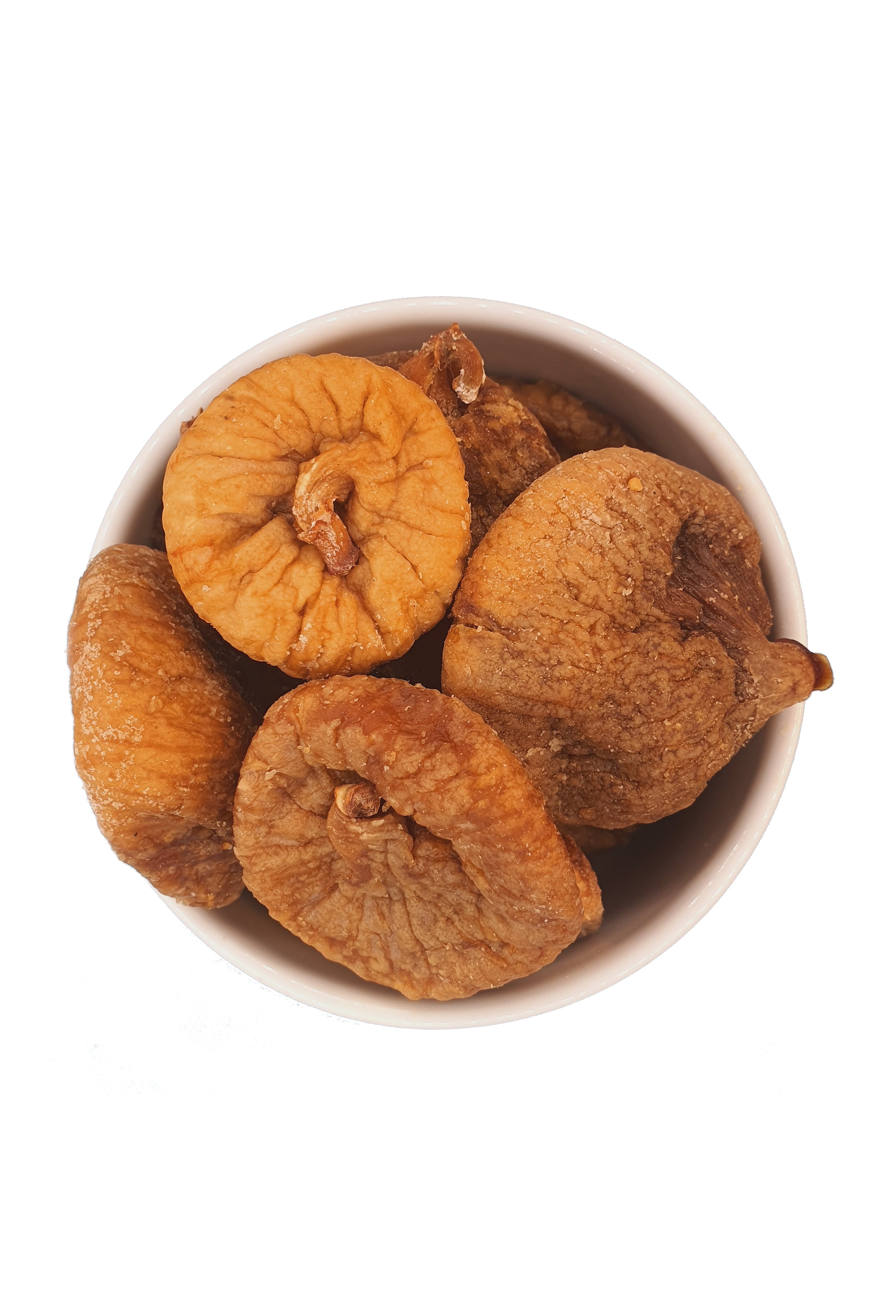 Getrocknete Feigen 1 kg - naturbelassen & ungeschwefelt in Schale von oben