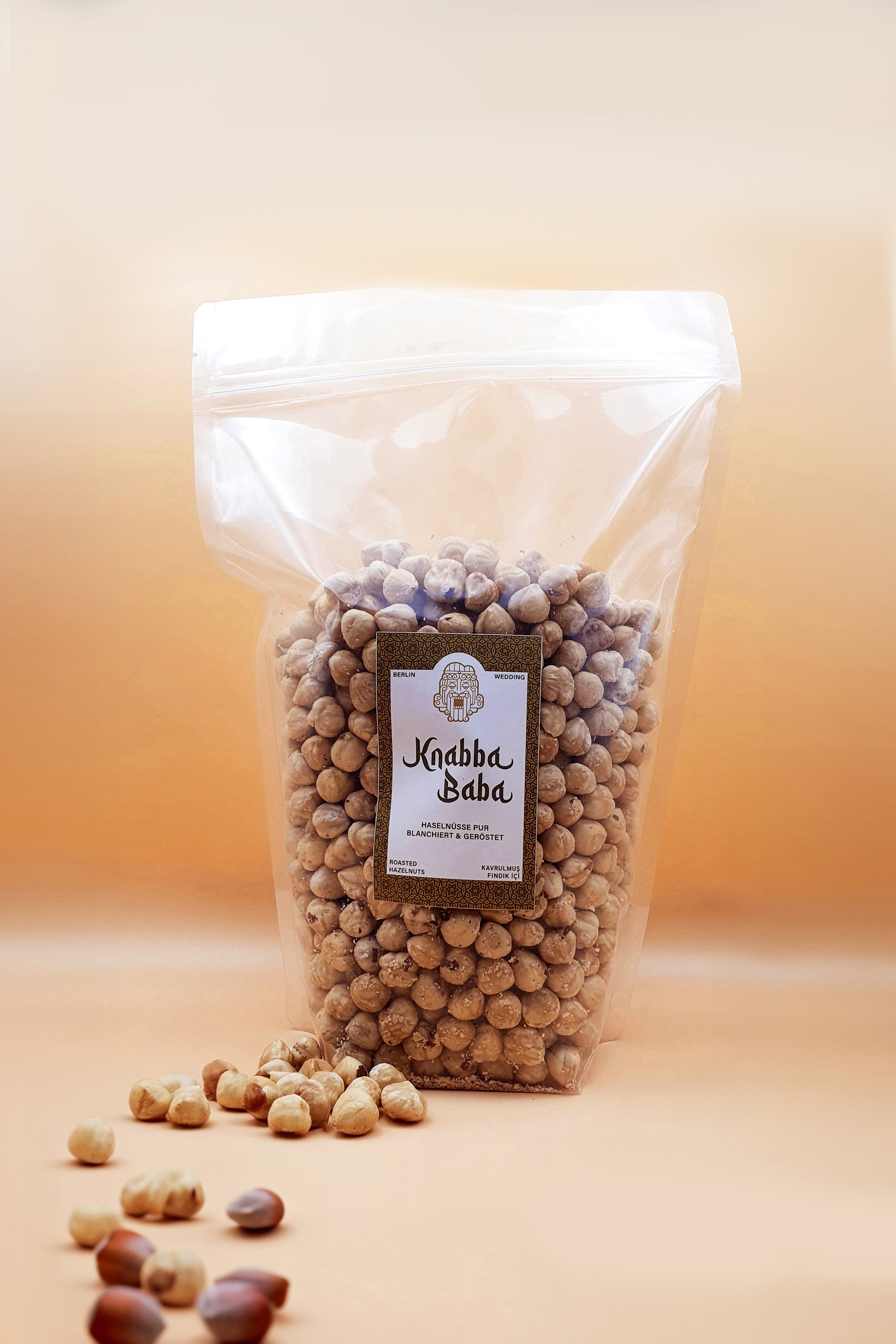 Haselnüsse blanchiert & geröstet 1000 g in der Großpackung
