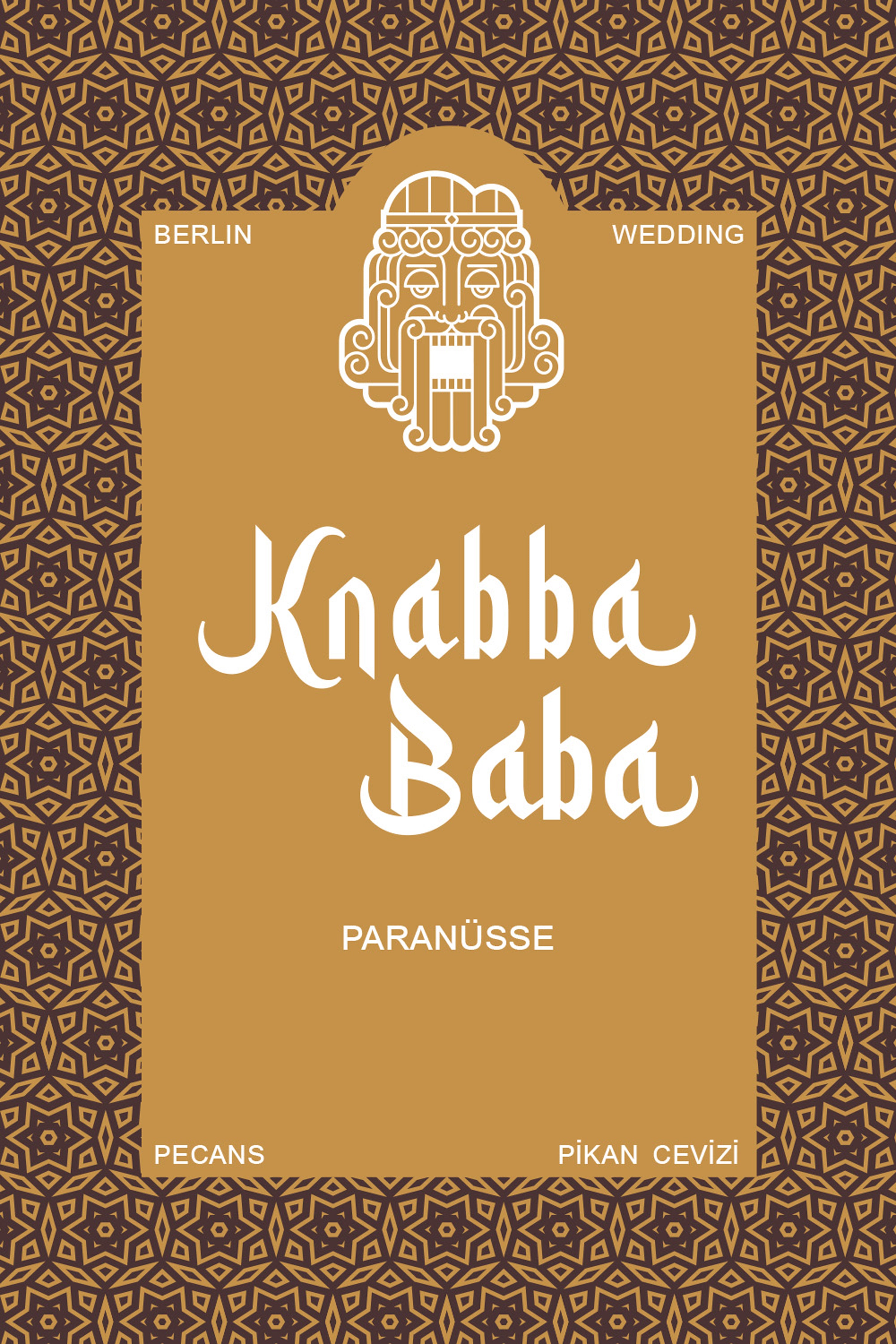 Produktetikett für Knabba Baba Paranusskerne 1000 g
