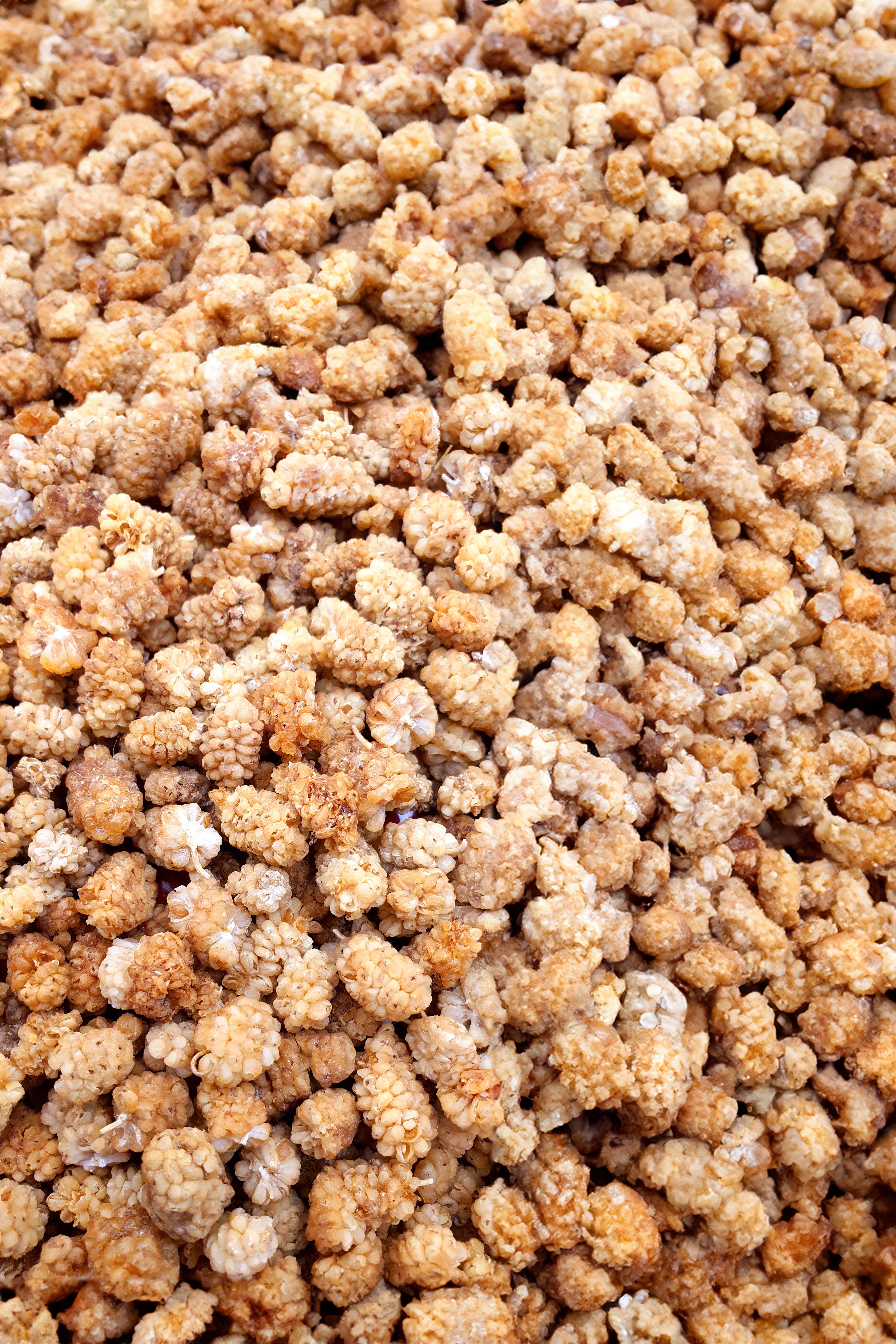 Weiße Bio Maulbeeren 1000 g, große Menge ohne Hintergrund