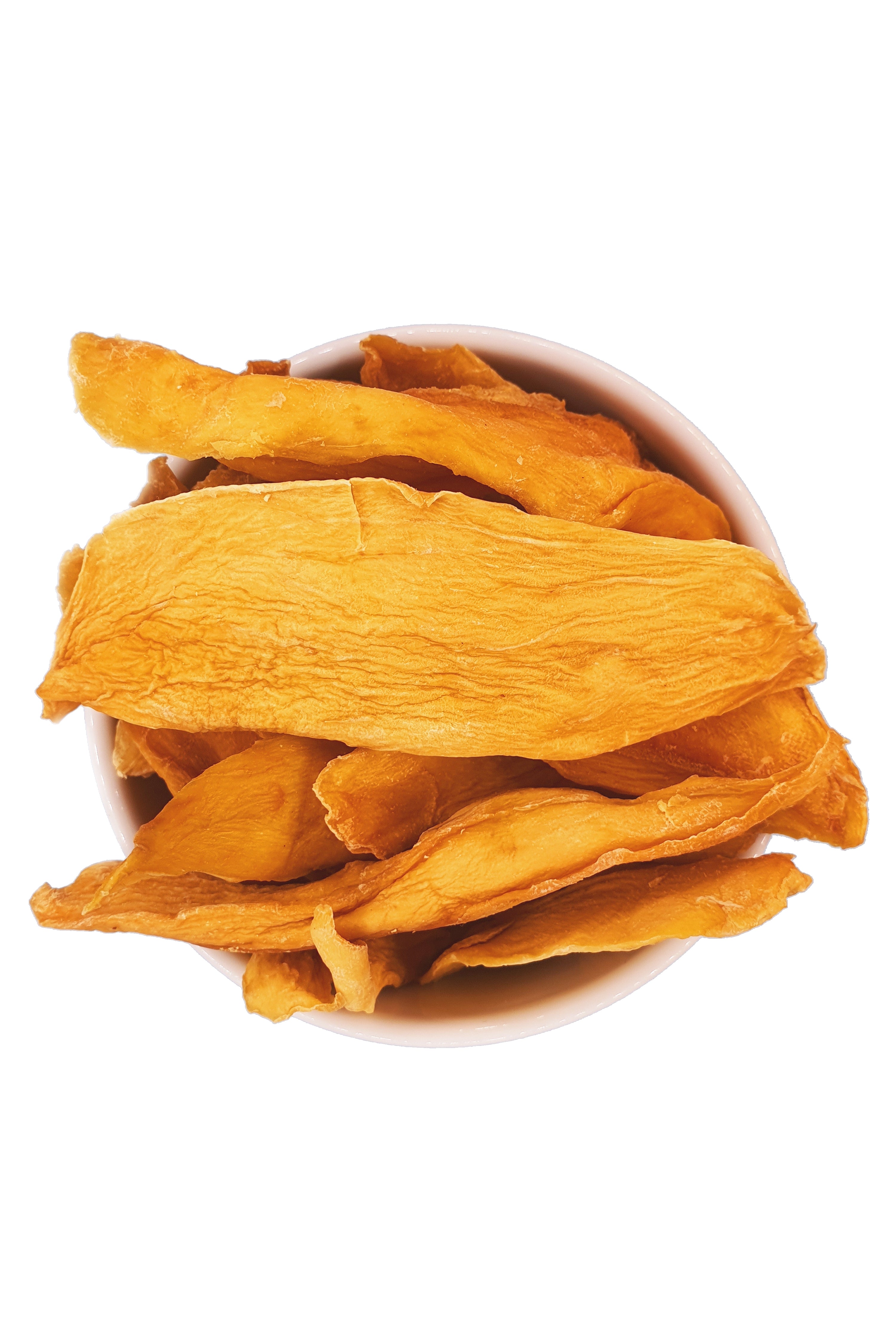 Bio-Mangostreifen 1000 g Schale von oben