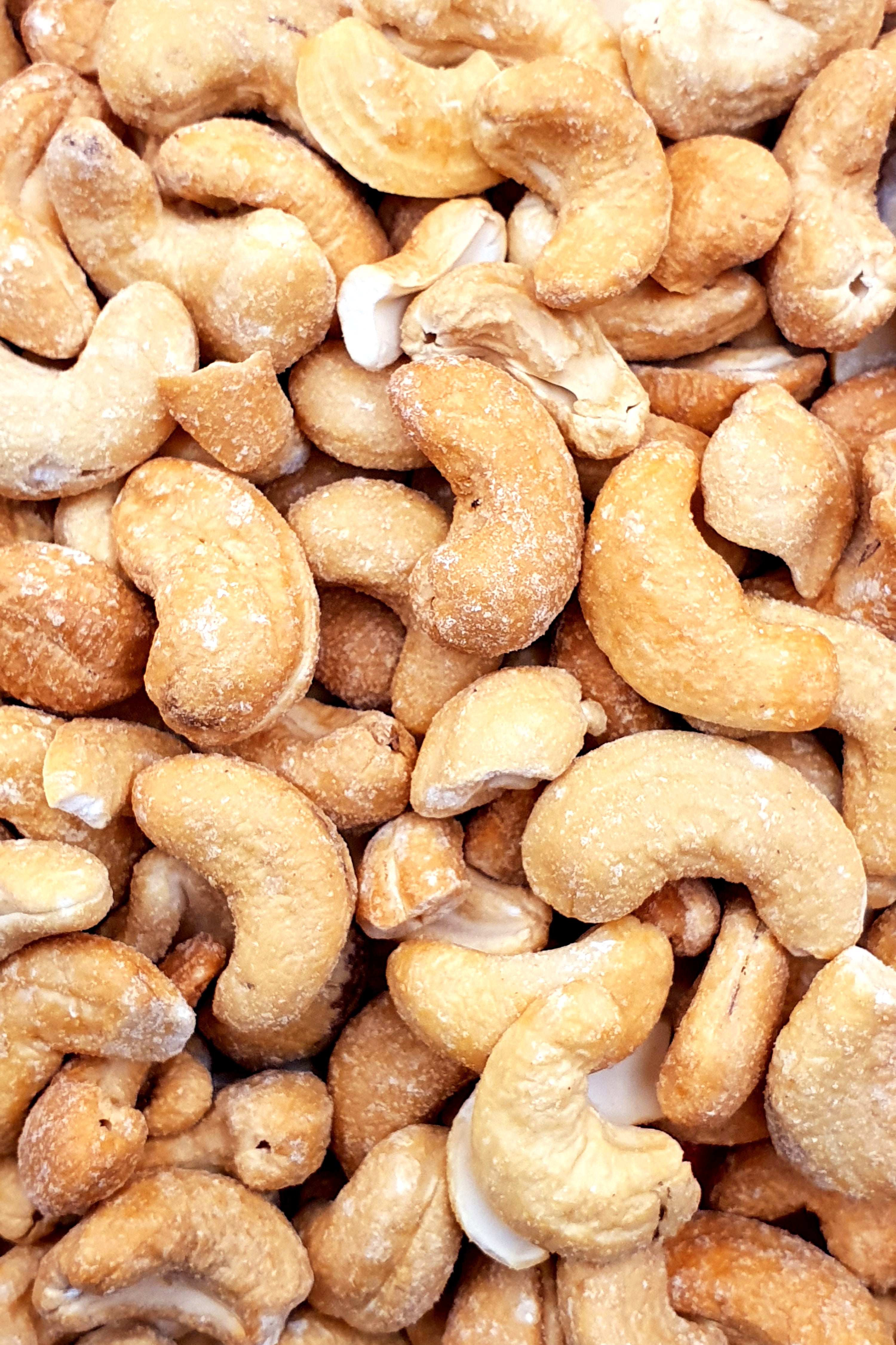 Knabba Baba Cashewkerne geröstet und gesalzen 1000 g, große Menge ohne Hintergrund