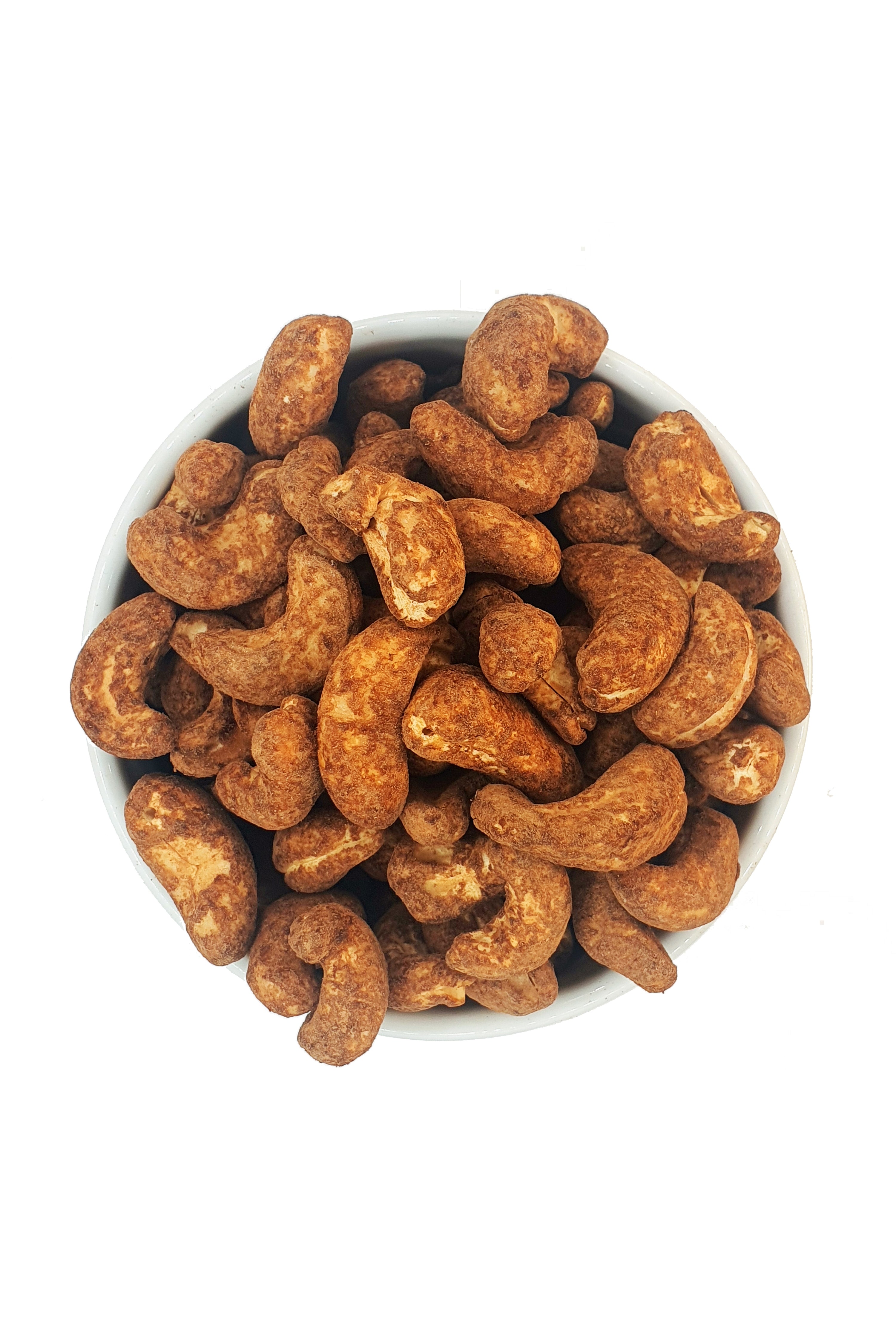 Geröstete Cashewkerne mit Kakao umhüllt 1 kg in Schale von oben von Knabba Baba 