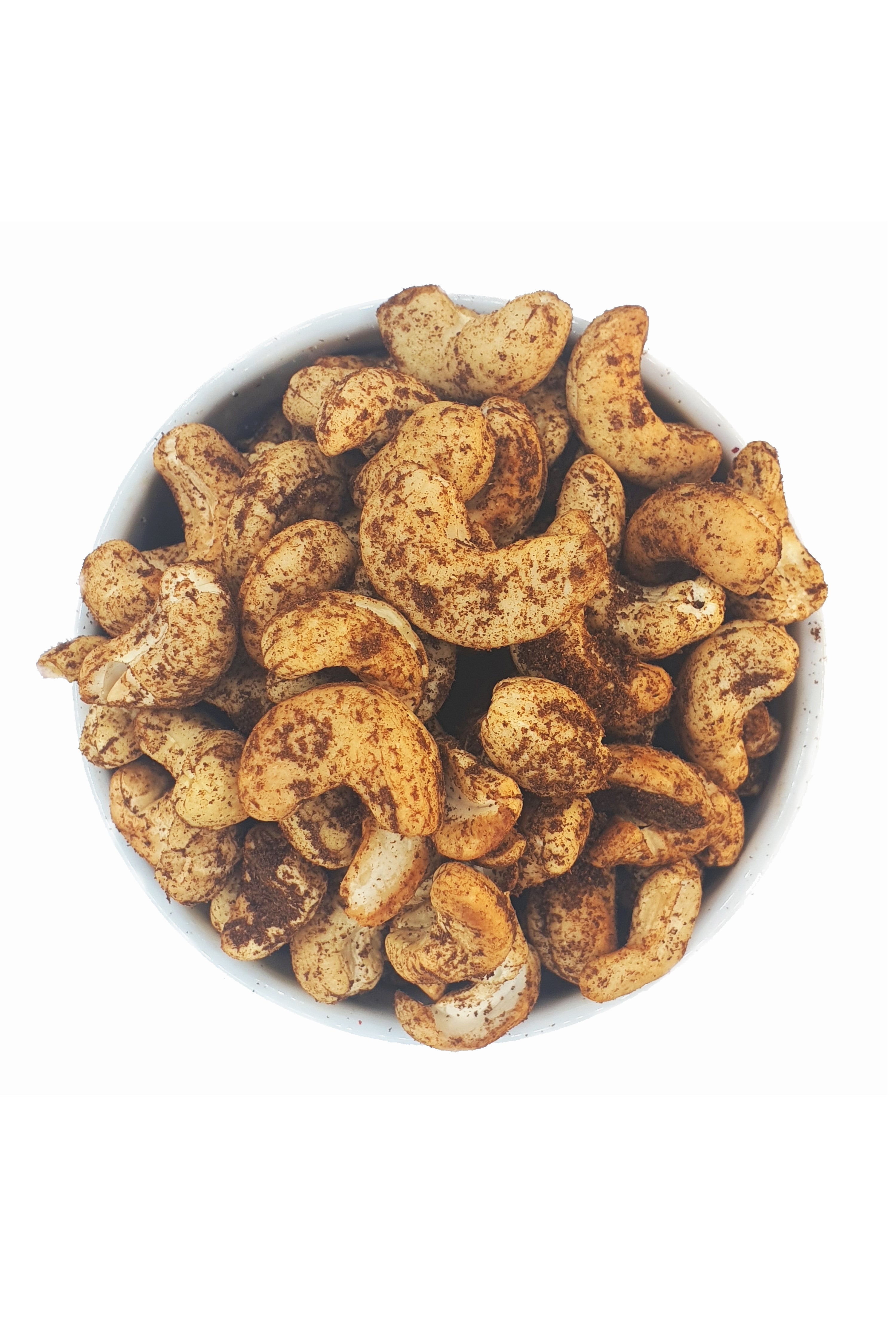Knabba Baba - Geröstete Cashews mit Zimt, Kardamom & Mokka 1 kg in Schale von oben