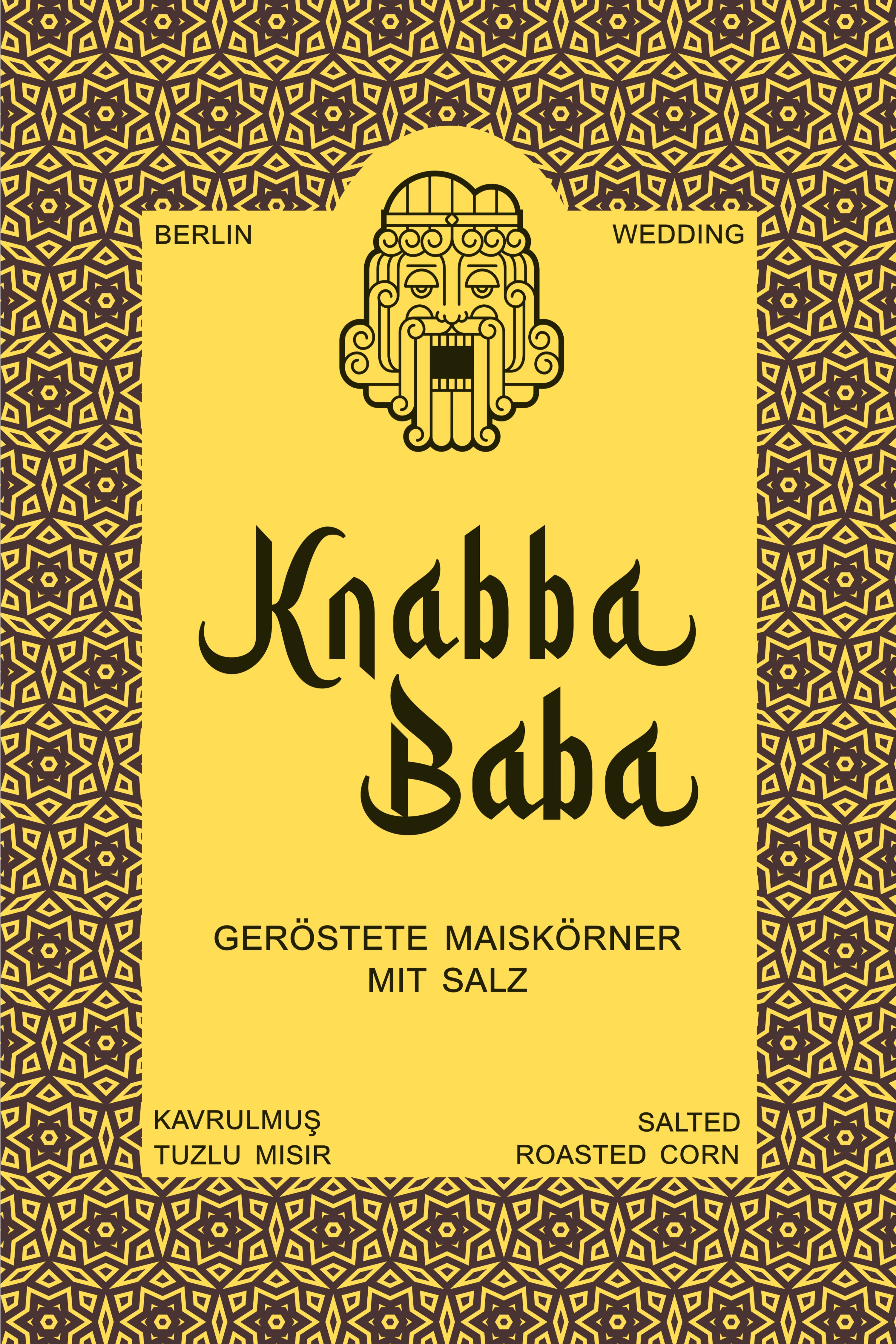 Knabba Baba geröstete Maiskörner mit Salz 1 kg Produktbild vorne
