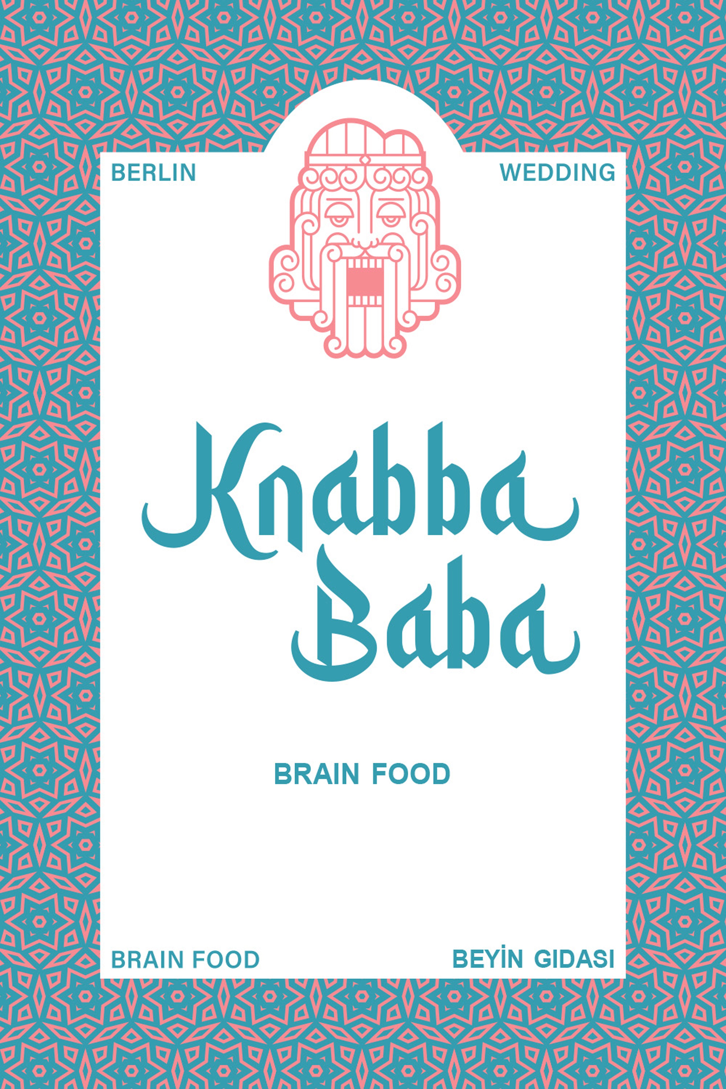 Produktetikett für Knabba Baba Nuss-Frucht-Mix „Brain Food“ 1000 g
